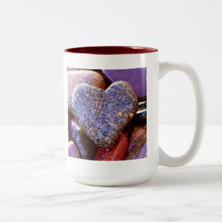 De Café Em Dois Tons Verso da caneca w/Scripture do coração