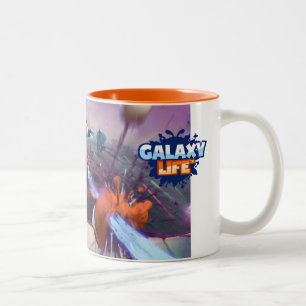 De Café Em Dois Tons Vida da galáxia da caneca
