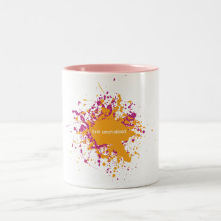 De Café Em Dois Tons Vive a caneca soltada