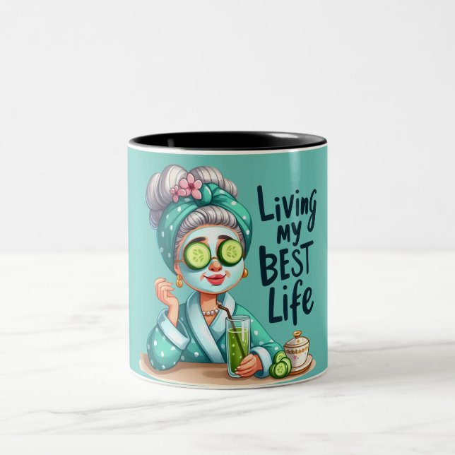 De Café Em Dois Tons Vivendo minha melhor caneca da vida (Centro)