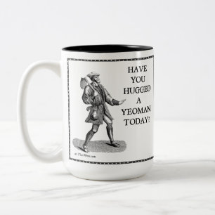 De Café Em Dois Tons Você abraçou um Yeoman hoje? Caneca