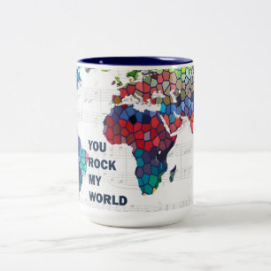 De Café Em Dois Tons Você balança minha caneca do mundo