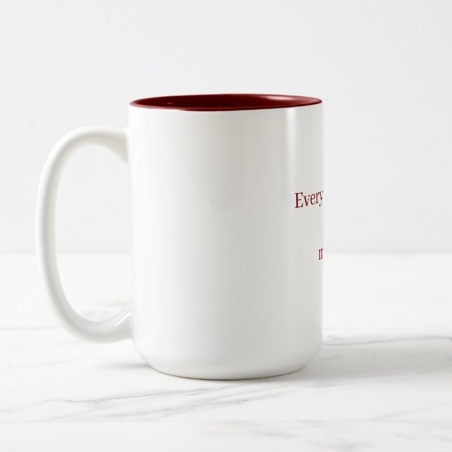 De Café Em Dois Tons Você é Tudo Para Mim – Caneca Personalizada Românt (Esquerda)