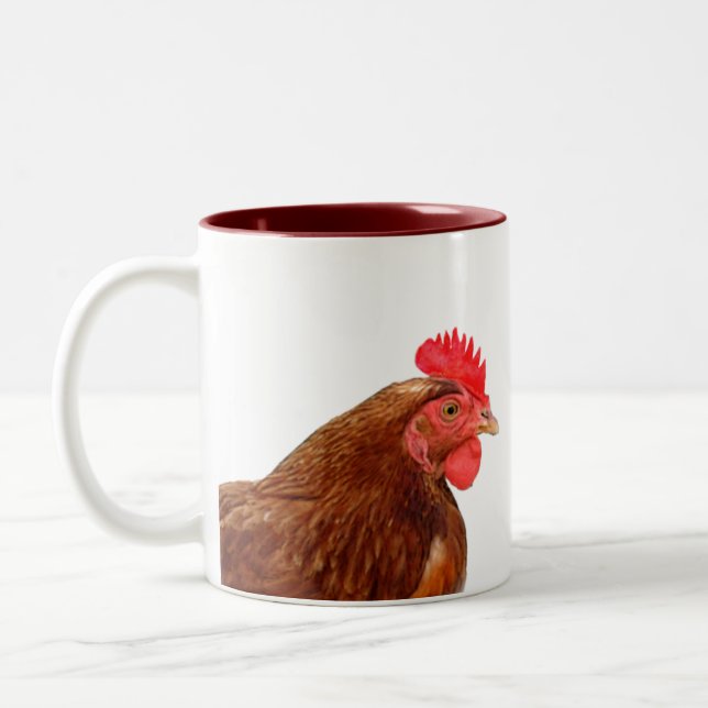 De Café Em Dois Tons Wakey! Wakey! Caneca do pequeno almoço (Esquerda)