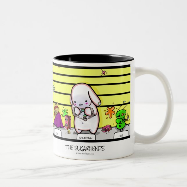 De Café Em Dois Tons Woofybean - caneca (Direita)