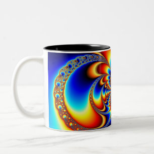 De Café Em Dois Tons YinYang BigBang - caneca do Fractal