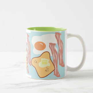 De Café Em Dois Tons Yum Yum caneca do pequeno almoço