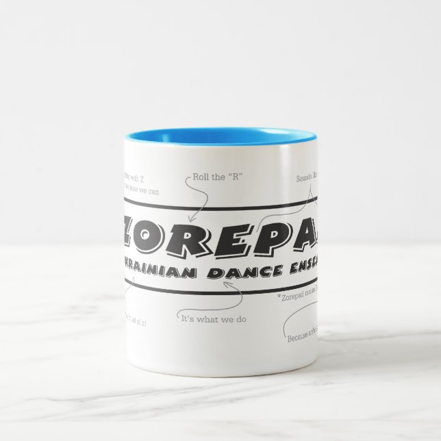 De Café Em Dois Tons Zorepad explicou a caneca (Centro)