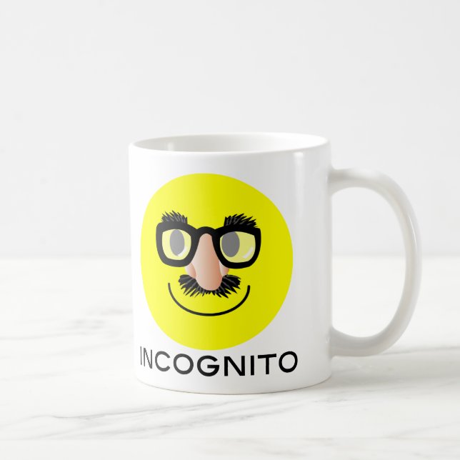 De Café 'em incógnito CANECA da CARA (Direita)