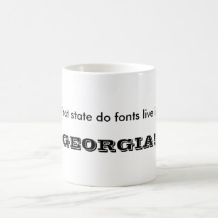 De Café Em que estado as fontes vivem? Caneca