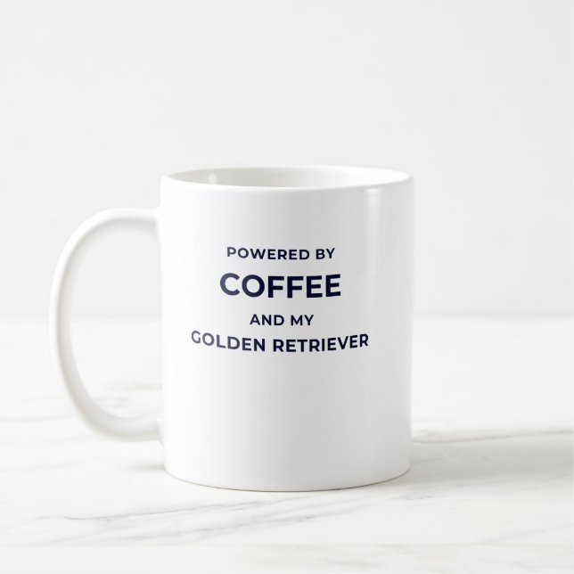 De Café Energizado pelo Café... - Caneca Branca (Esquerda)