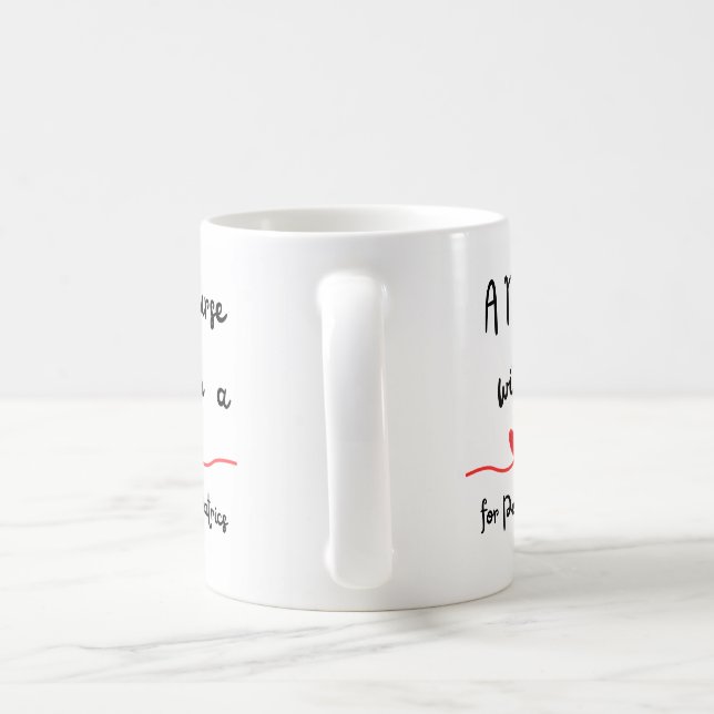 De Café Enfermeira com Coração para Caneca Pediátrica (Alça)