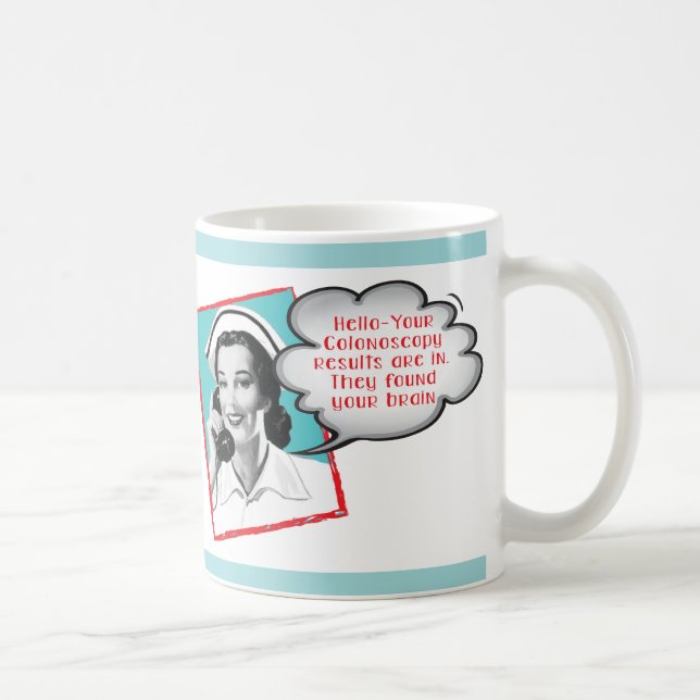 De Café Enfermeira Engraçada na caneca telefônica (Direita)