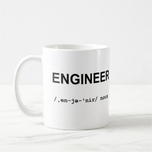 De Café ENGENHEIRO com a caneca dos símbolos fonéticos
