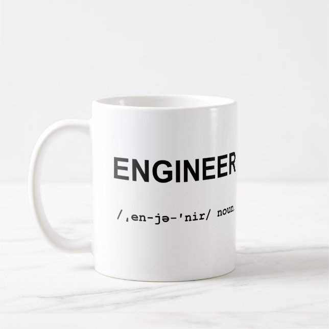De Café ENGENHEIRO com a caneca dos símbolos fonéticos (Esquerda)