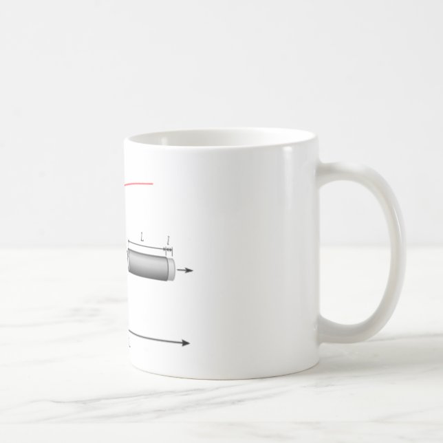 De Café Engenheiro mecânico, esforço - caneca da tensão (Direita)