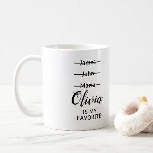De Café Engraçado personalizado, caneca favorita, presente