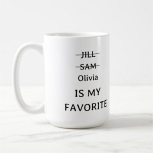 De Café Engraçado personalizado, caneca favorita, presente