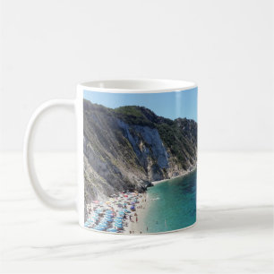 De Café Enseada turquesa italiana - caneca fotográfica pan