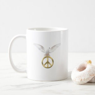 De Café Ensine Paz Caneca Clássica #11