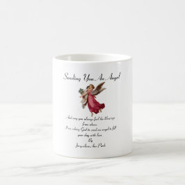 De Café Enviando-Te Uma Caneca Anjo