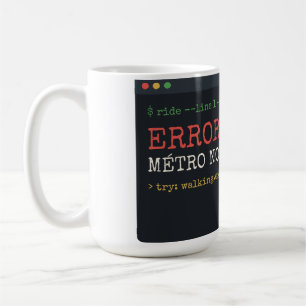 De Café Erro 404 Métro Não Encontrado Caneca Divertida par