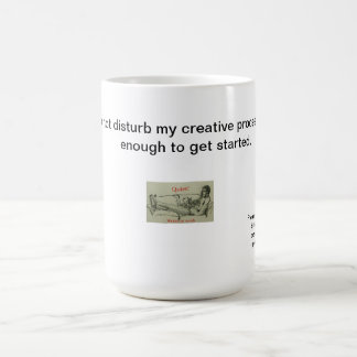De Café Escritor na caneca do trabalho