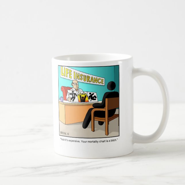 De Café Escrivão engraçado da caneca dos desenhos animados (Direita)