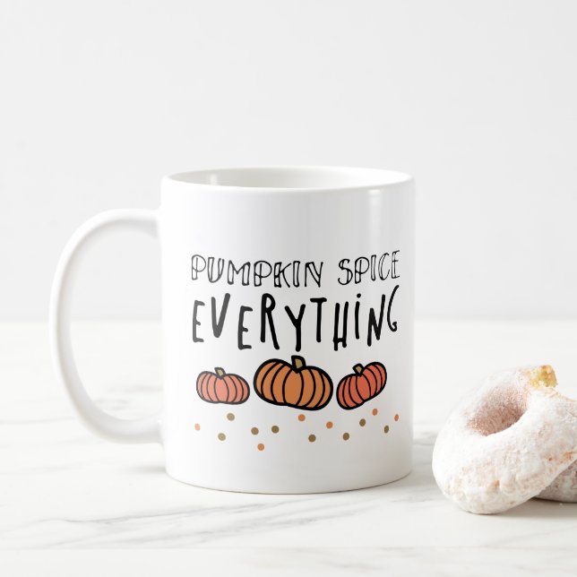 De Café Especiaria da abóbora tudo caneca (Com Donut)