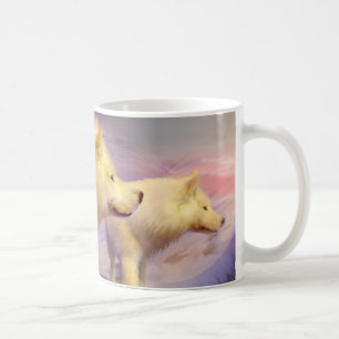 De Café Espírito da caneca do lobo branco