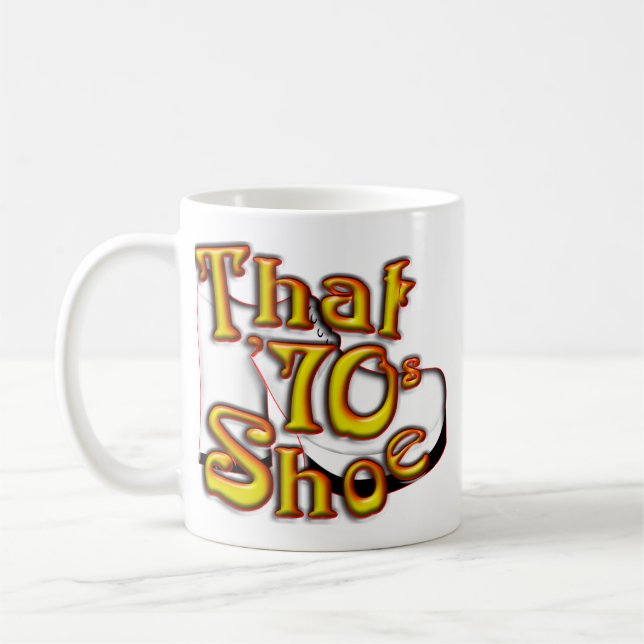 De Café Essa caneca branca clássica dos calçados dos anos (Esquerda)