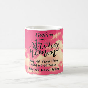 De Café Está aqui à caneca forte das mulheres