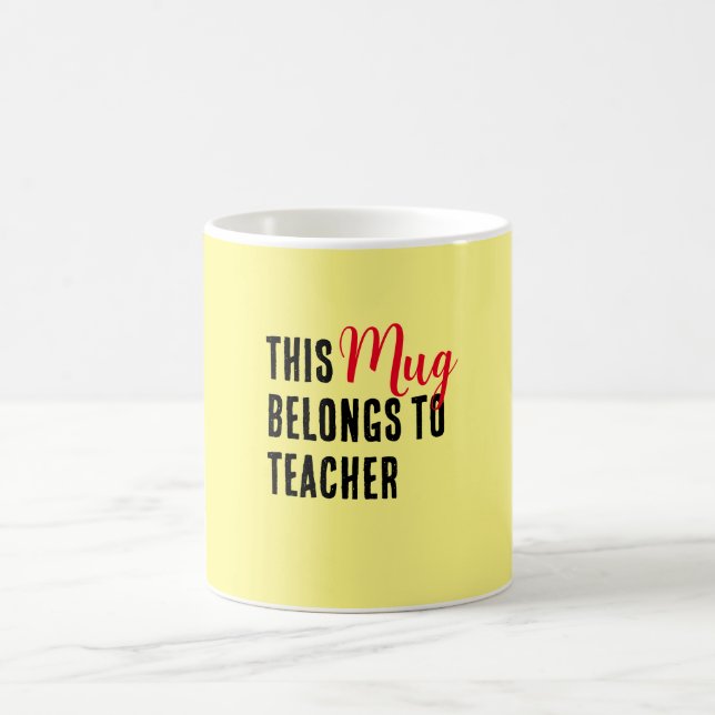 De Café Esta Caneca Pertence Ao Professor (Centro)