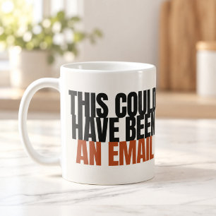 De Café Esta poderia ter sido um e-mail Caneca Bold Type