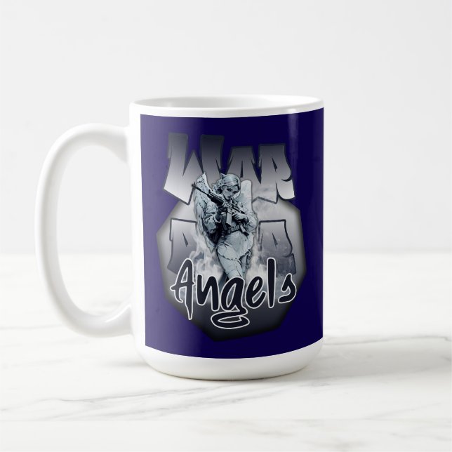 De Café Estampa Anjo - Warrior Angels - Caneca (Esquerda)