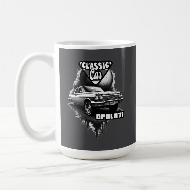 De Café Estampa Carro - Classic Car Opala 71 - Caneca (Esquerda)