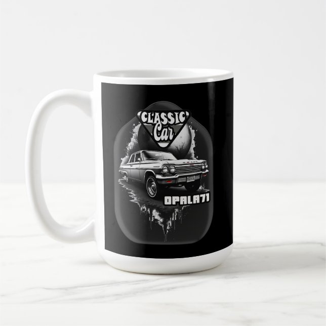 De Café Estampa Carro - Classic Car Opala 71 - Caneca (Esquerda)