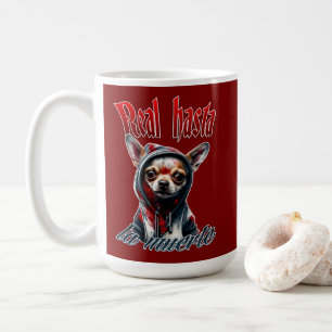 De Café Estampa Hip Hop - Real Hasta La Muerte - Caneca