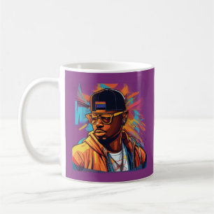 De Café Estampa Hip Hop - Street graffiti art - Caneca