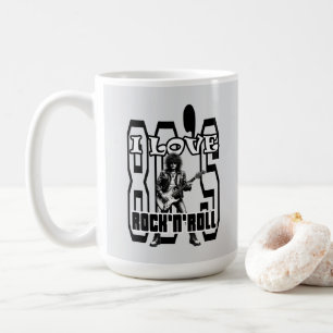 De Café Estampa Rock - I Love 80s Rock’n’Roll – Caneca