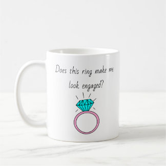 De Café Este anel faz-me olhar contratado? Caneca