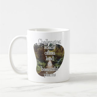 De Café Estradas desafiadoras - caneca inspiradora
