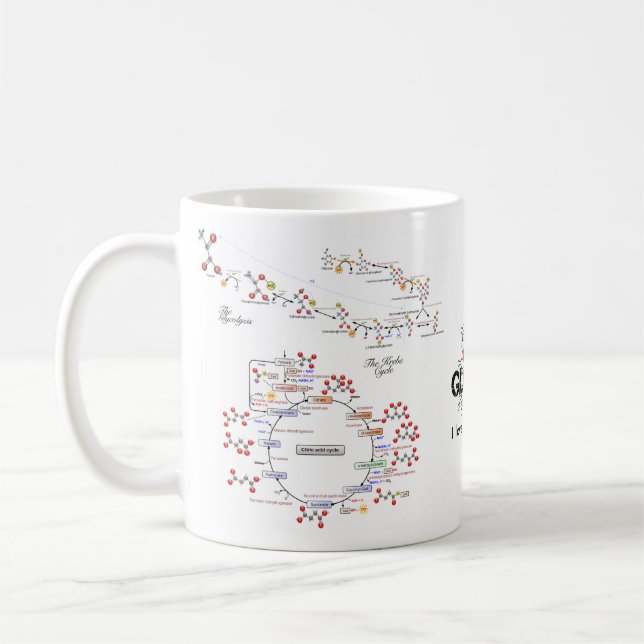 De Café Eu amo a caneca da bioquímica - biochimica do la (Esquerda)