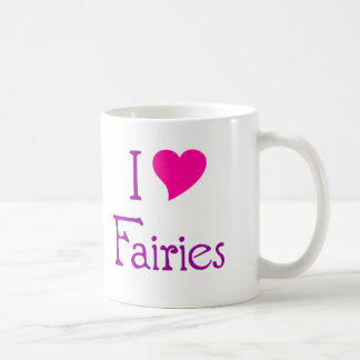 De Café Eu amo a caneca das fadas