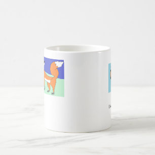 De Café Eu amo a caneca das raposas