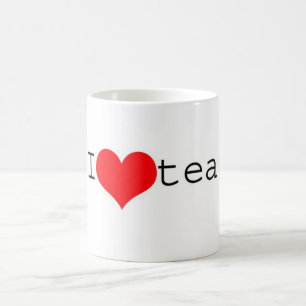 De Café Eu amo a caneca do chá