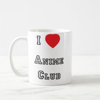 De Café Eu amo a caneca do clube do Anime
