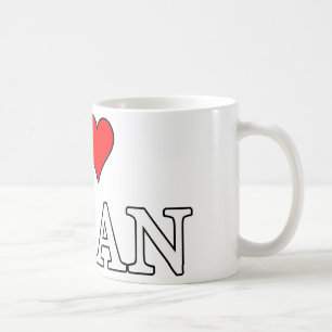 De Café Eu Amo A Caneca Do Japão
