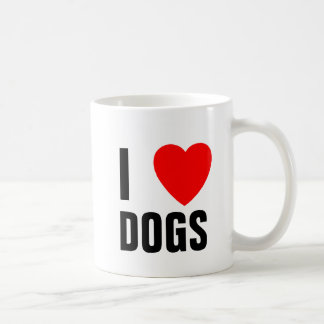 De Café EU AMO a caneca dos CÃES