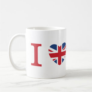 De Café Eu amo a mini caneca dos tanoeiros - vermelho